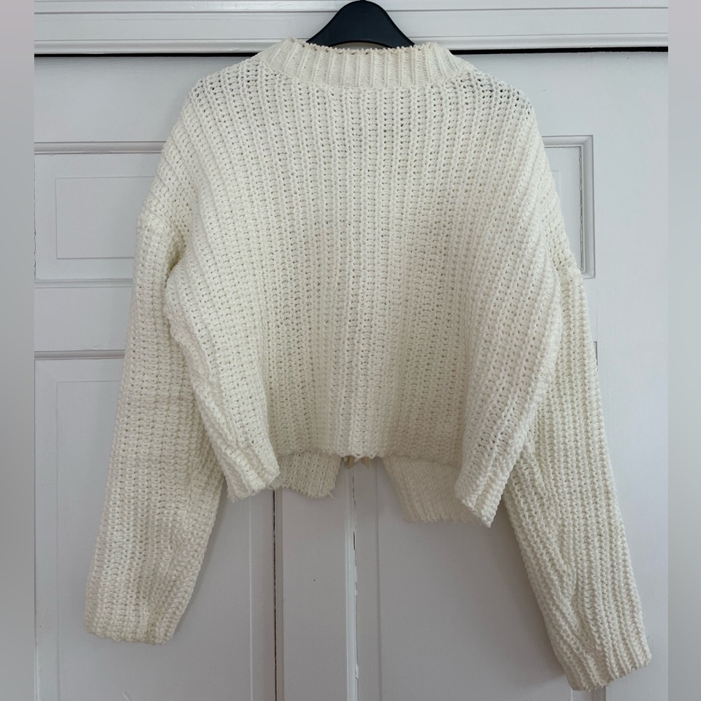 Miss Selfridge Cozy Cream Knit Sweater
